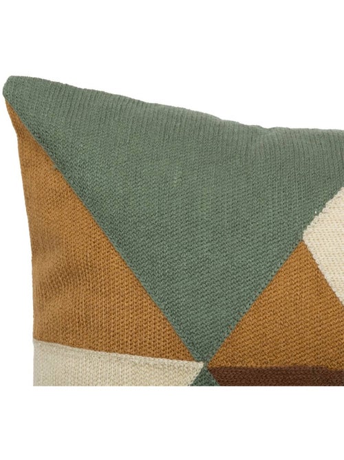 Coussin en coton brodé déhoussable HARY - Kiabi