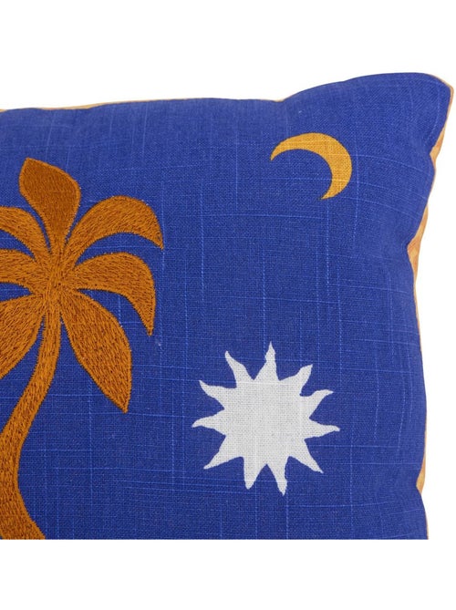 Coussin en coton brodé LIBERTAD - Kiabi