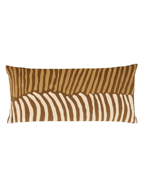 Coussin en coton broderie zebre - Kiabi