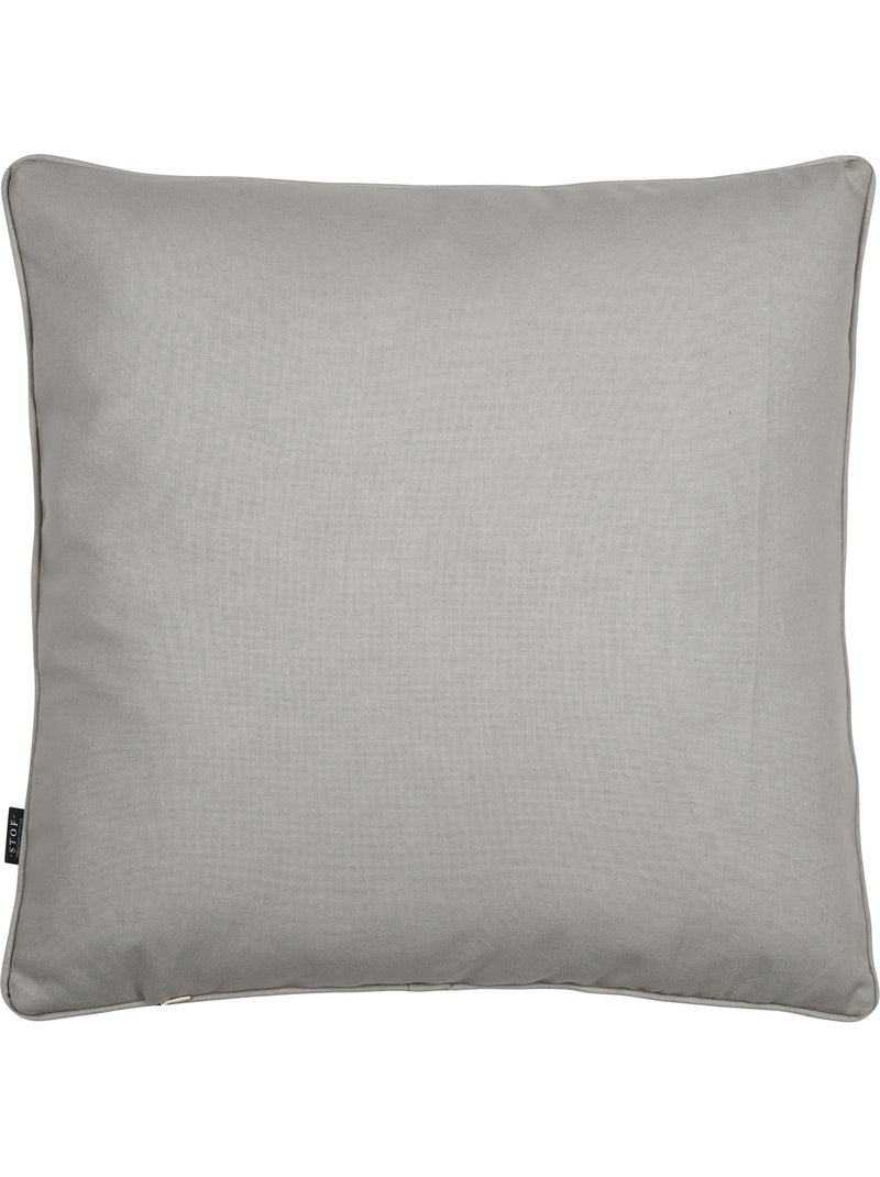 Coussin en coton décoratif imprimé floral Rouge - Kiabi