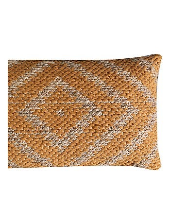 Coussin en coton et jute 'Deko&co'