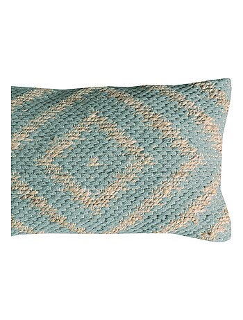 Coussin en coton et jute 'Deko&co'