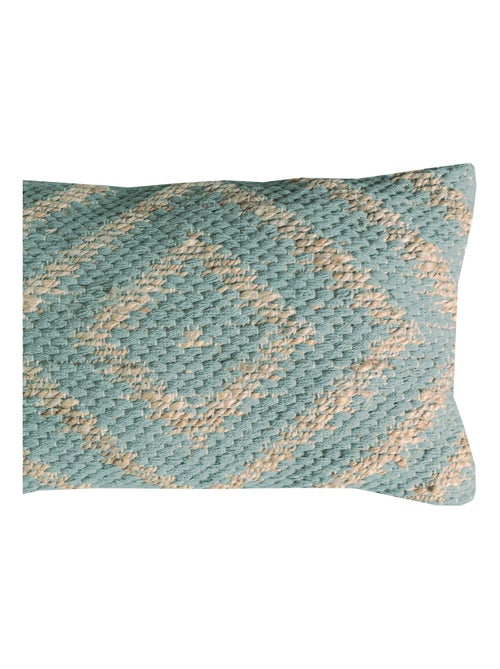 Coussin en coton et jute 'Deko&co' - Kiabi