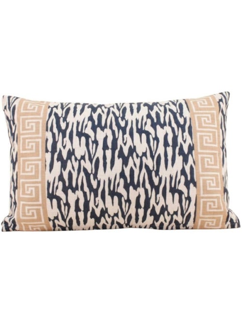 Coussin en coton flammé imprimé bord de mer 30x50cm - Kiabi