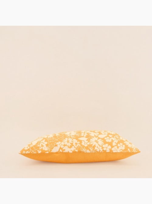 Coussin en coton imprimé fleurs jaune 30x50cm - Kiabi Coussin en coton imprimé fleurs jaune 30x50cm - Kiabi