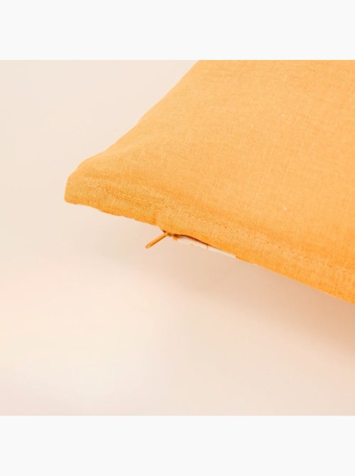 Coussin en coton imprimé fleurs jaune 30x50cm - Kiabi Coussin en coton imprimé fleurs jaune 30x50cm - Kiabi