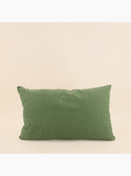 Coussin en coton imprimé soleil vert 30x50cm - Kiabi