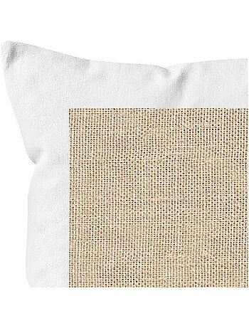 Coussin en coton lavé 40x40 cm JUTE, par Soleil d'Ocre