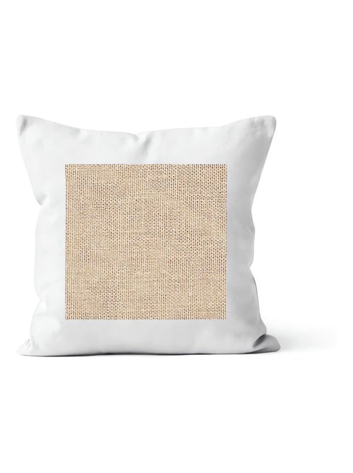 Coussin en coton lavé 40x40 cm JUTE, par Soleil d'Ocre - Kiabi