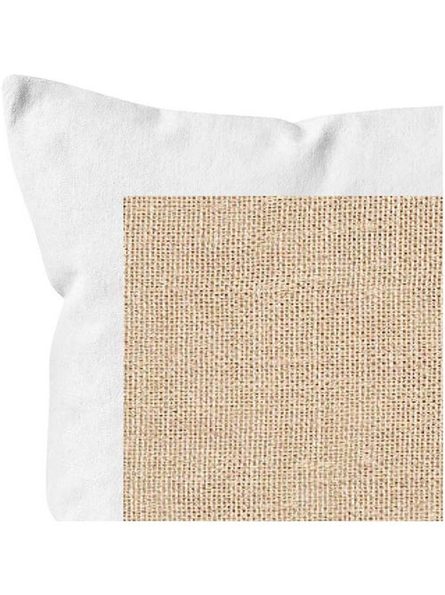 Coussin en coton lavé 40x40 cm JUTE, par Soleil d'Ocre - Kiabi