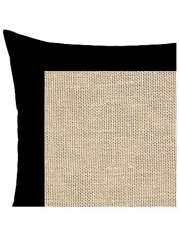 Coussin en coton lavé 40x40 cm JUTE, par Soleil d'Ocre