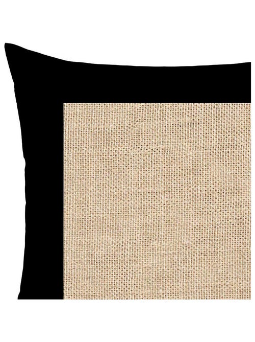 Coussin en coton lavé 40x40 cm JUTE, par Soleil d'Ocre - Kiabi