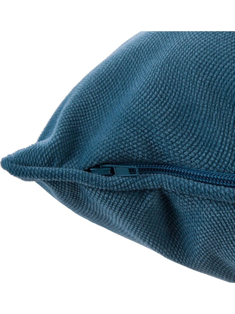 Coussin en coton lilou Bleu canard - Kiabi