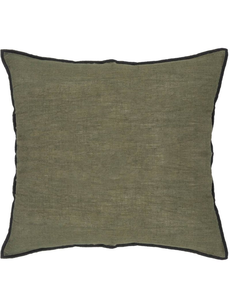 Coussin en coton linah Kaki - Kiabi