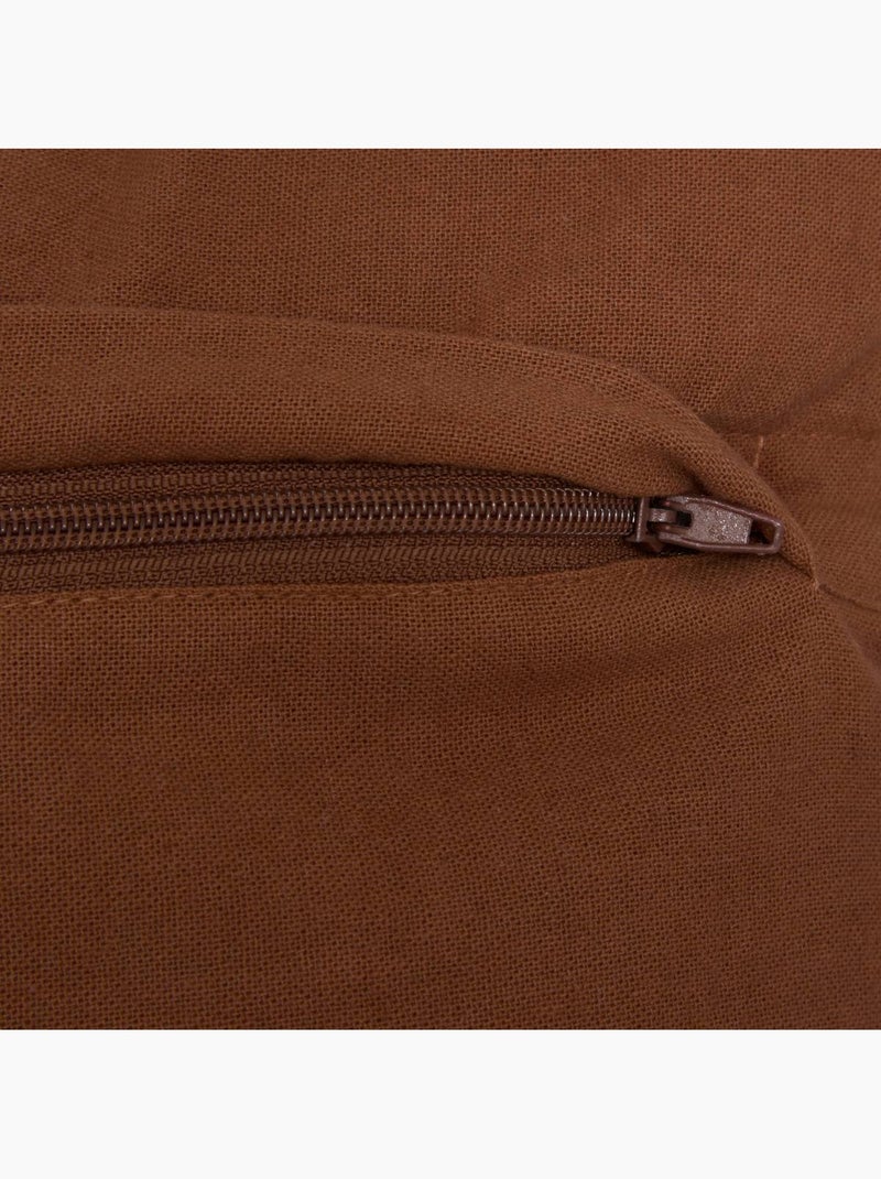 Coussin en coton MIRA Terracotta - Kiabi