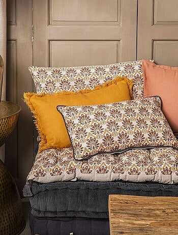 Coussin en coton PEACOCK 'Deko&co'