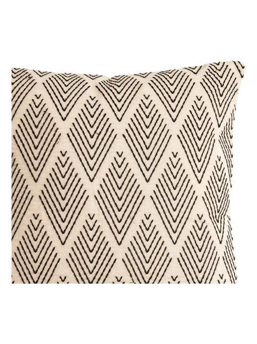 Coussin en coton RAOUL brodé 'Deko&co' - Kiabi