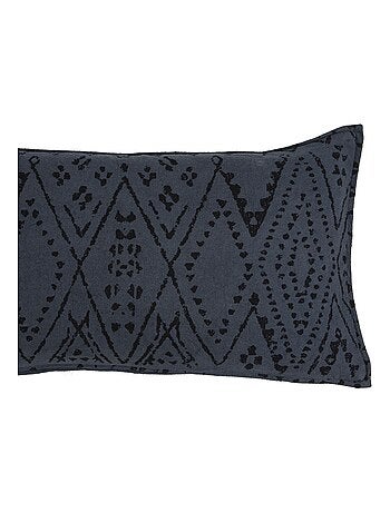 Coussin en coton recyclé avec imprimé LIMA 'Deko&co'
