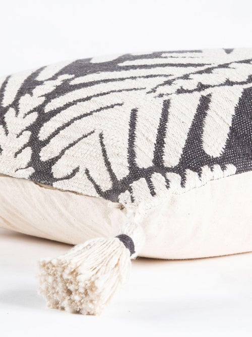 Coussin en coton tissé jacquard JAFFAR 'Deko&co' - Kiabi