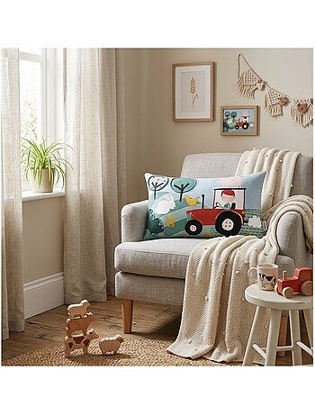 Coussin en coton Tom a la ferme