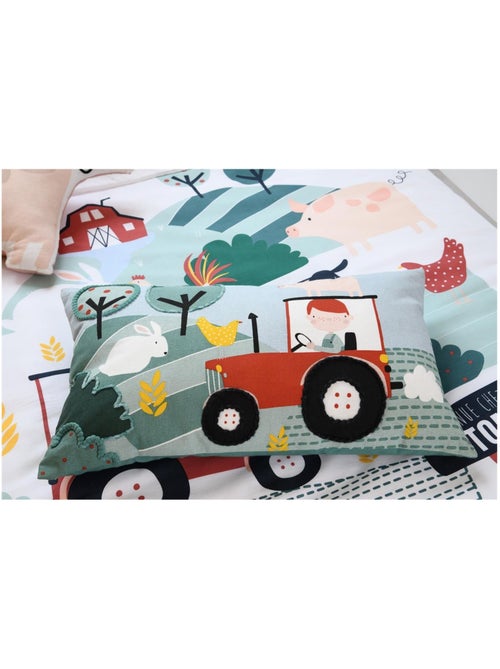 Coussin en coton Tom a la ferme - Kiabi