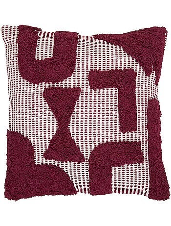 Coussin en coton tufte Poppy Colors