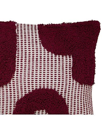 Coussin en coton tufte Poppy Colors