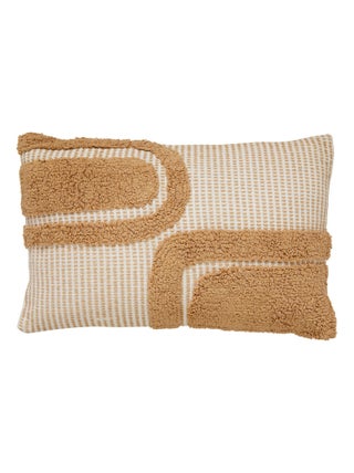 Coussin en coton tufte Poppys Color