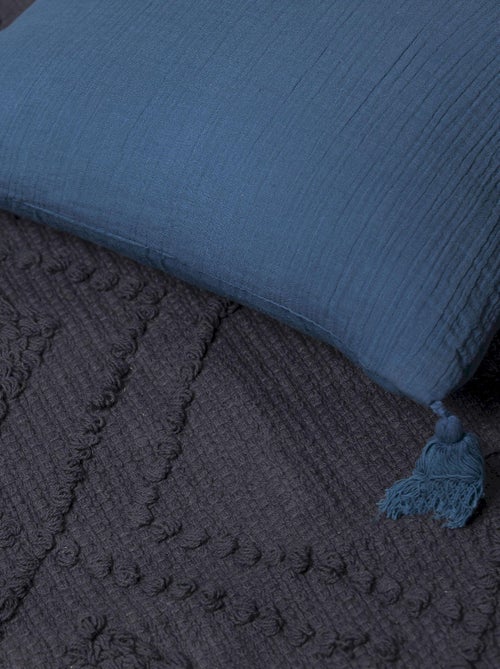 Coussin en double gaze de coton 'Deko&co' - Kiabi