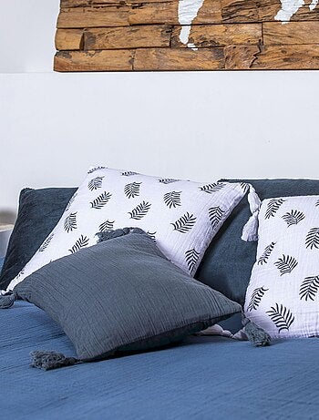 Coussin en double gaze de coton 'Deko&co'