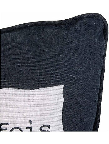 Coussin EN FAMILLE Noir/Blanc Une famille formidable