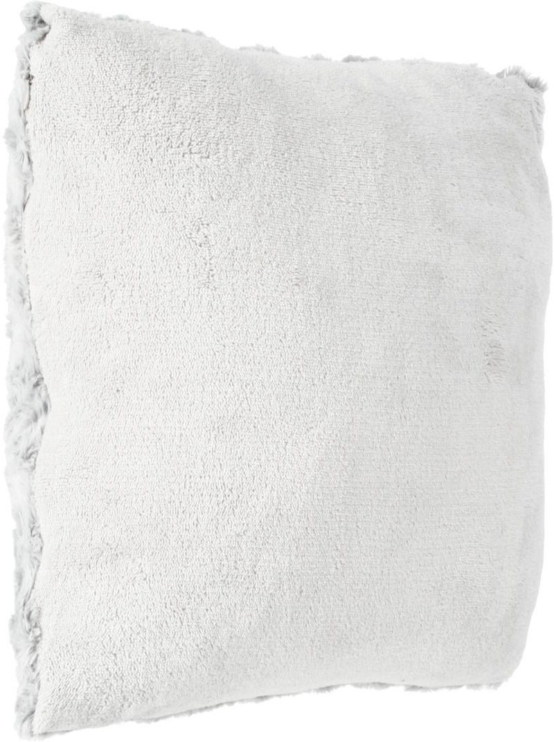 Coussin en fausse fourrure bouclé bouclette Gris - Kiabi