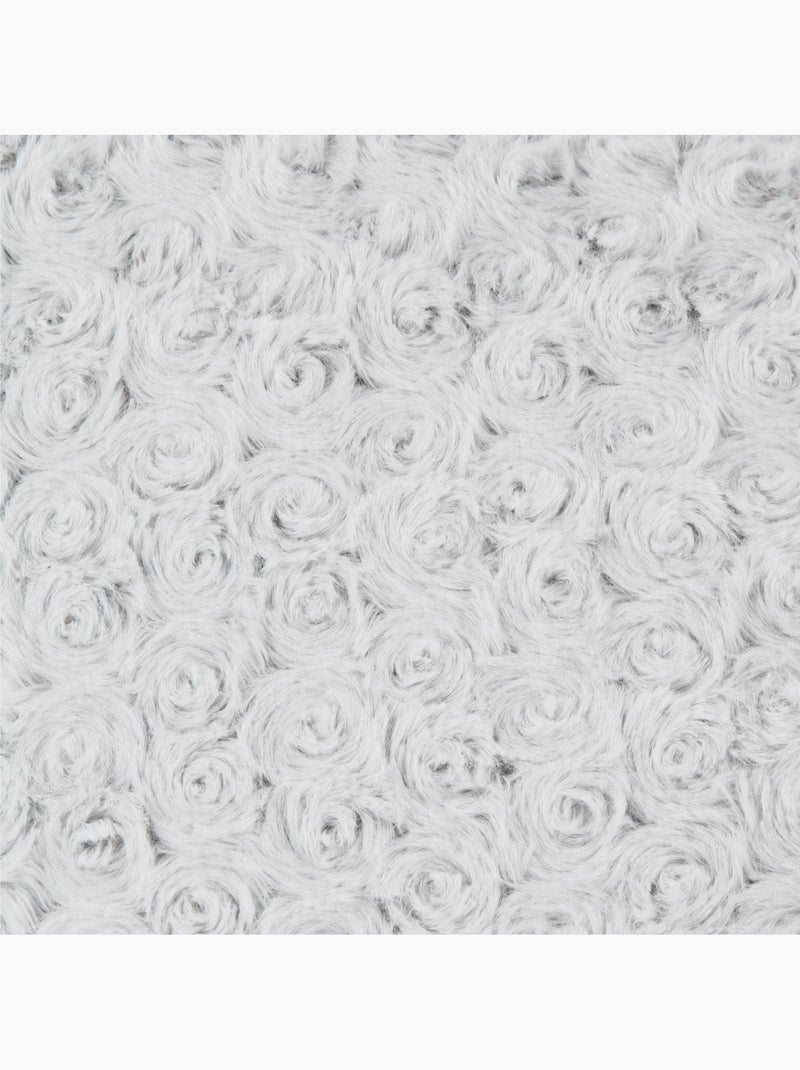 Coussin en fausse fourrure bouclé bouclette Gris - Kiabi