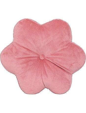 Coussin en forme de fleur en velours amelia