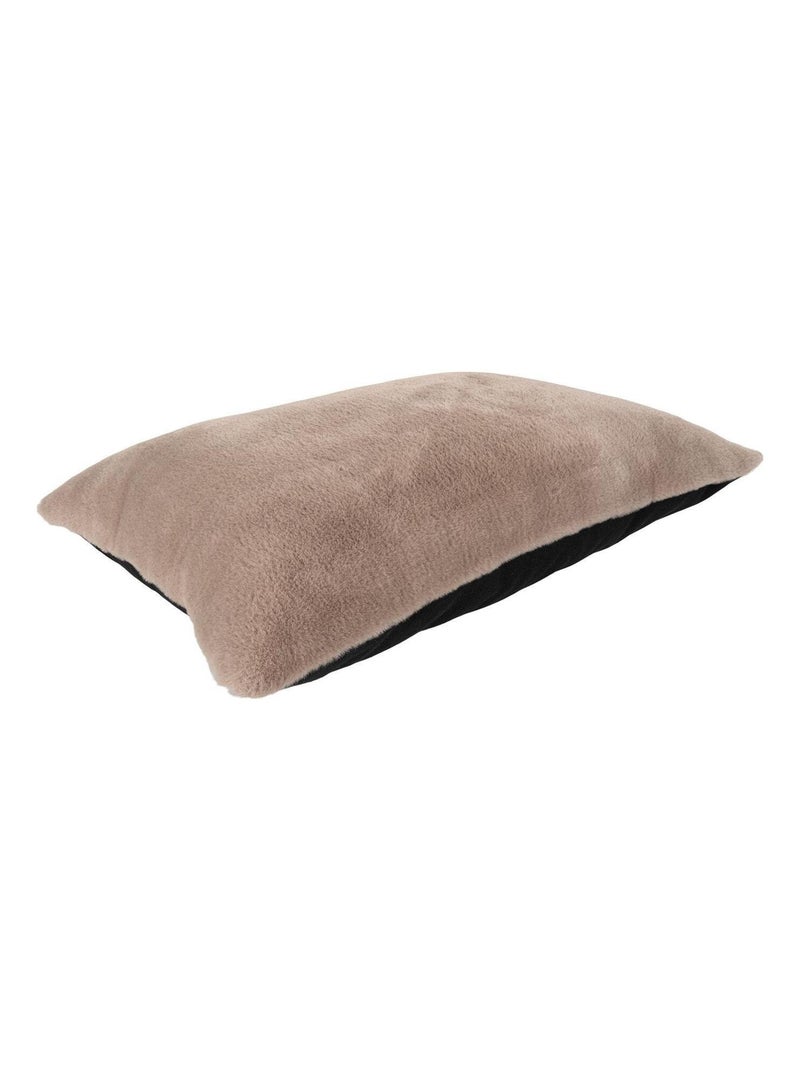 Coussin en fourrure artificielle marron clair 45 x - House Nordic Marron - Kiabi