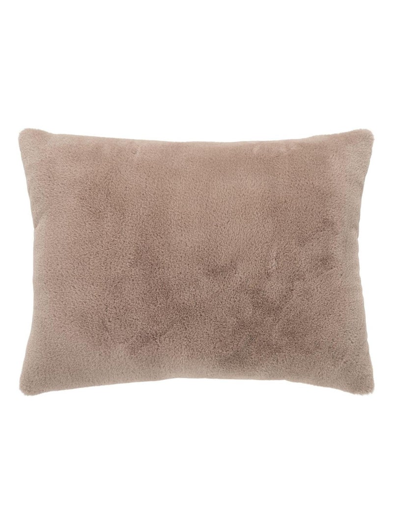 Coussin en fourrure artificielle marron clair 45 x - House Nordic Marron - Kiabi