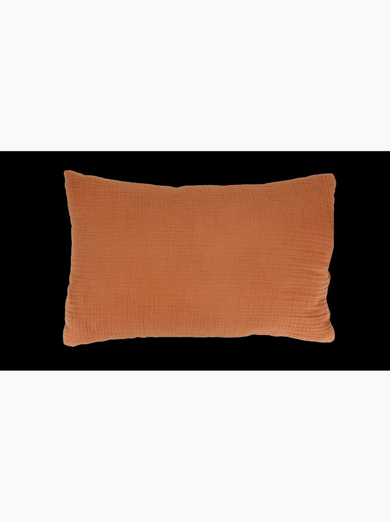 Coussin en gaze de coton - 30x50 / vert amande Vert clair - Kiabi