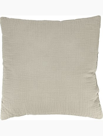Coussin en gaze de coton - gris - 30x50 / gris