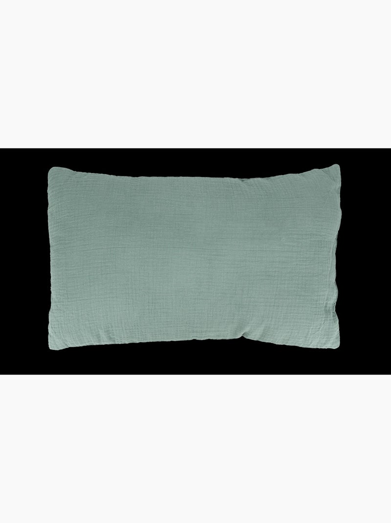 Coussin en gaze de coton - vert amande - 30x50 / vert amande Vert clair - Kiabi