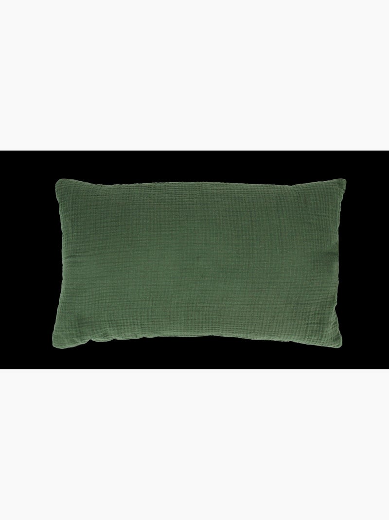 Coussin en Gaze de Coton Kaki - Kiabi
