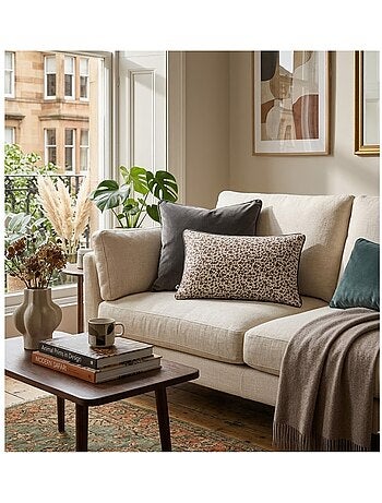 Coussin en gaze de coton Leopard Leonie