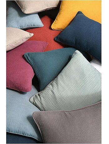 Coussin en gaze de coton Pop color
