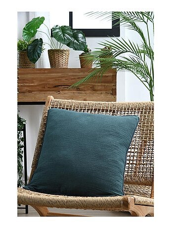 Coussin en gaze de coton Pop colors