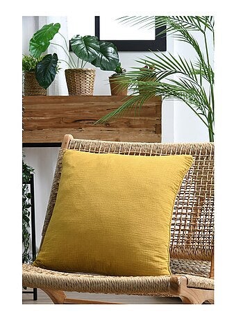 Coussin en gaze de coton Pop colors