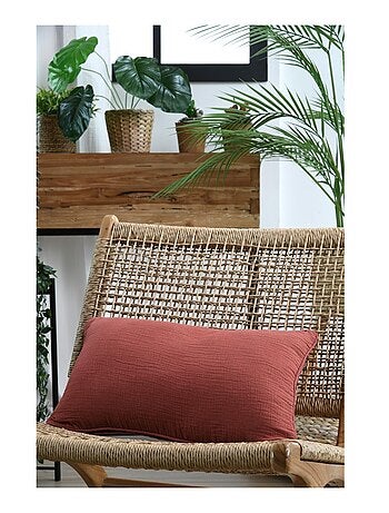 Coussin en gaze de coton Pop colors