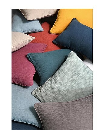 Coussin en gaze de coton Pop colors