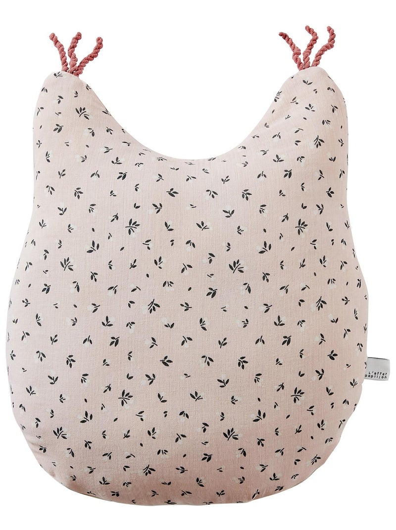 Coussin en gaze de coton Tamia l ecureuil Rose - Kiabi