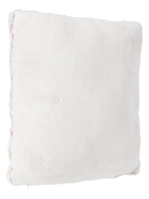 Coussin en imitation fourrure bouclée - Kiabi