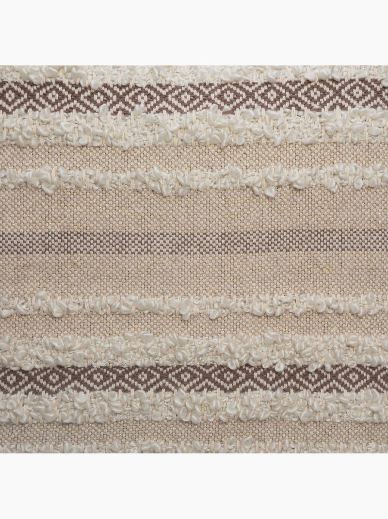 Coussin en jacquard SHINE Beige - Kiabi