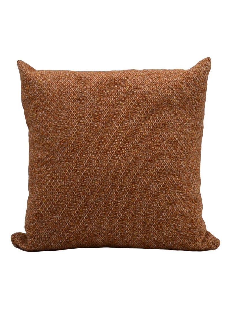 Coussin en laine marron Marron foncé - Kiabi